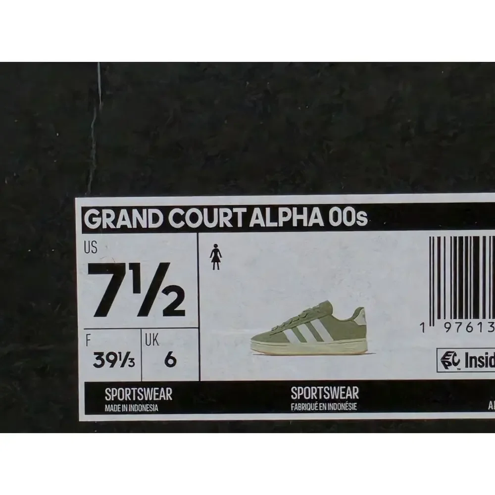 Adidas Grand Court Alpha 00s – Green/White – Women’s 7.5 – Brand New in Box